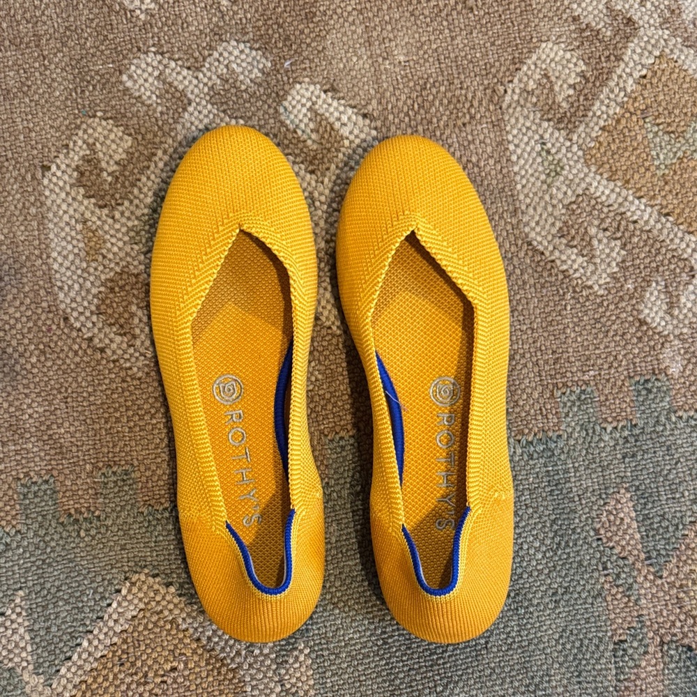 Rothy’s The Point Flats in Marigold Yellow